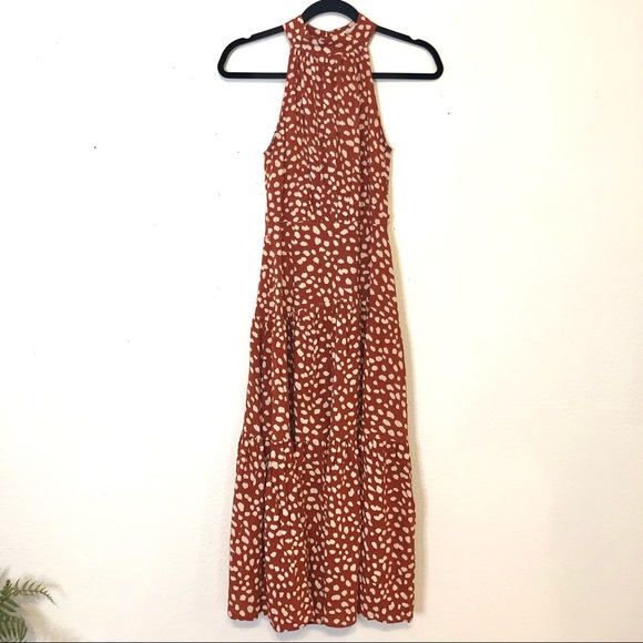 5 FOR $25 ⭐️ Rusty Polka Dot Dress - Picture 1 of 6